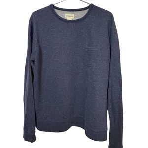Retro OBEY Speckled Blue Pocket Crew Neck High End Women’s L Sweatshirt
